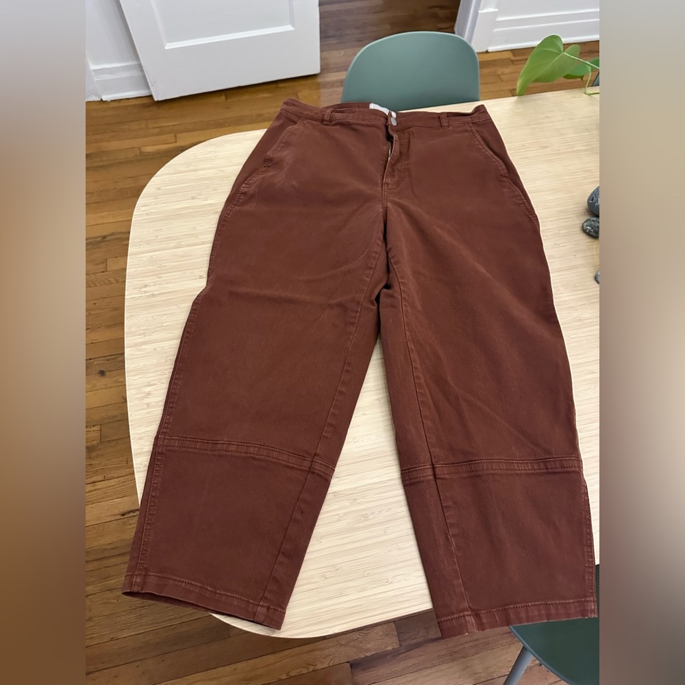 Everlane Utility Barrel Pant in Rosewood